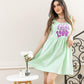 Green Bow Shoulder Nightshirt