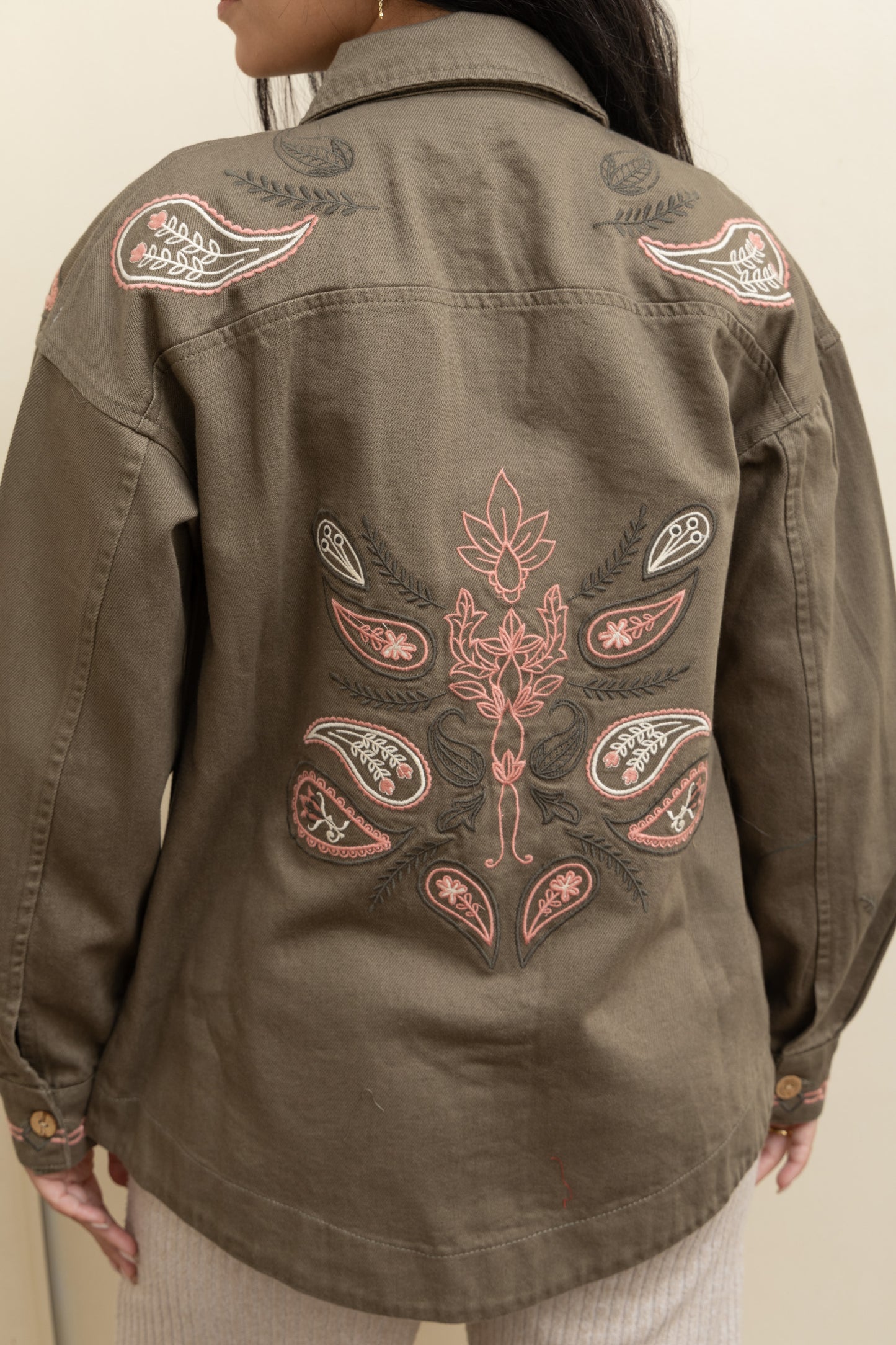 Olive Gabardine Jacket – Sophisticated, and Timeless