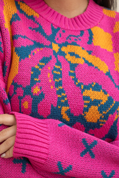 Pink Knit Pullover – Classic with a Twist