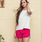 Off-White Top and Short Pajama