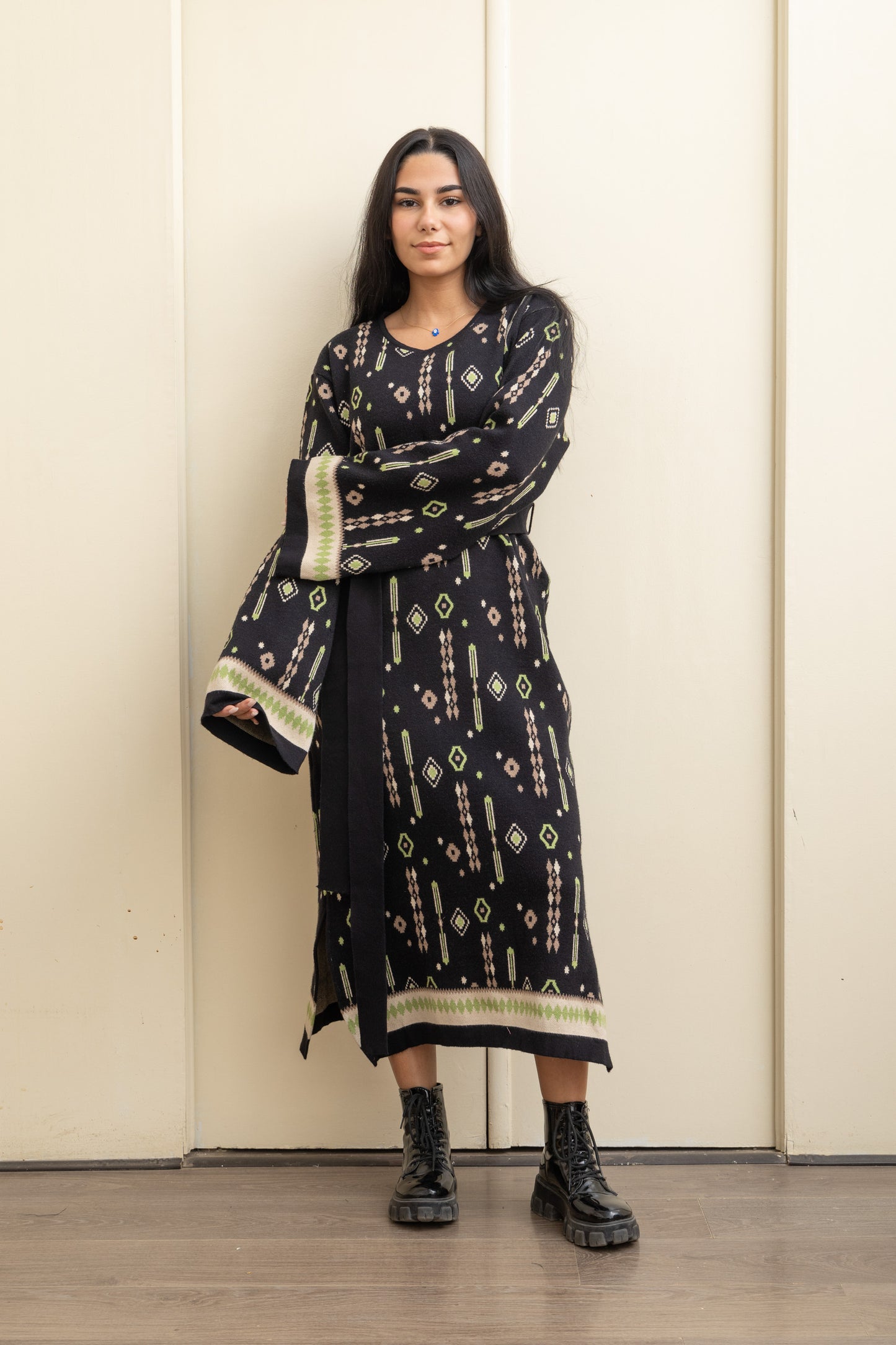 Black Effortless Knit Maxi Dress – Style with Every Step