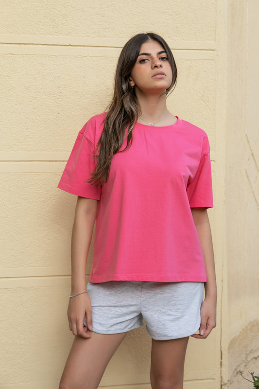 Fuschia Top and Short Pajama - Callista