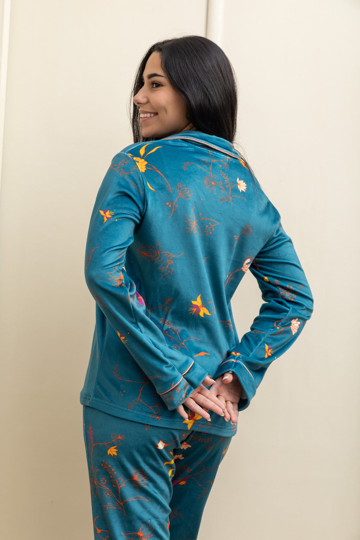 Aqua Velvet-Touch Pajama - Sweet Dreams