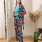 Kimono PJ Half Sleeve Top - Dark Blue