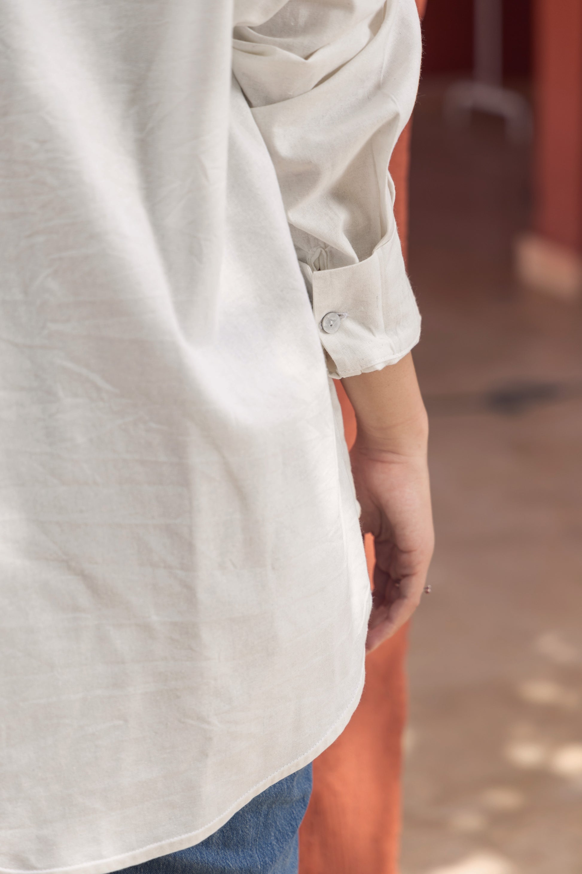 White Breeze On Through Linen Shirt