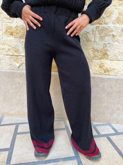 Black Knit Pants
