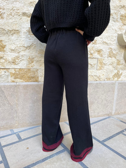 Black Knit Pants