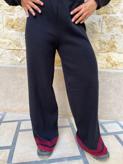 Black Knit Pants