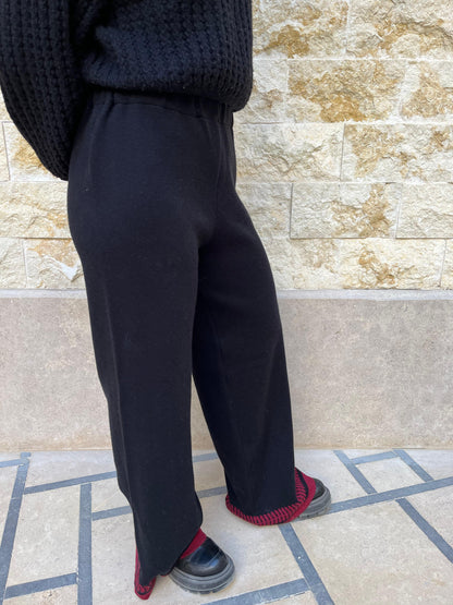 Black Knit Pants