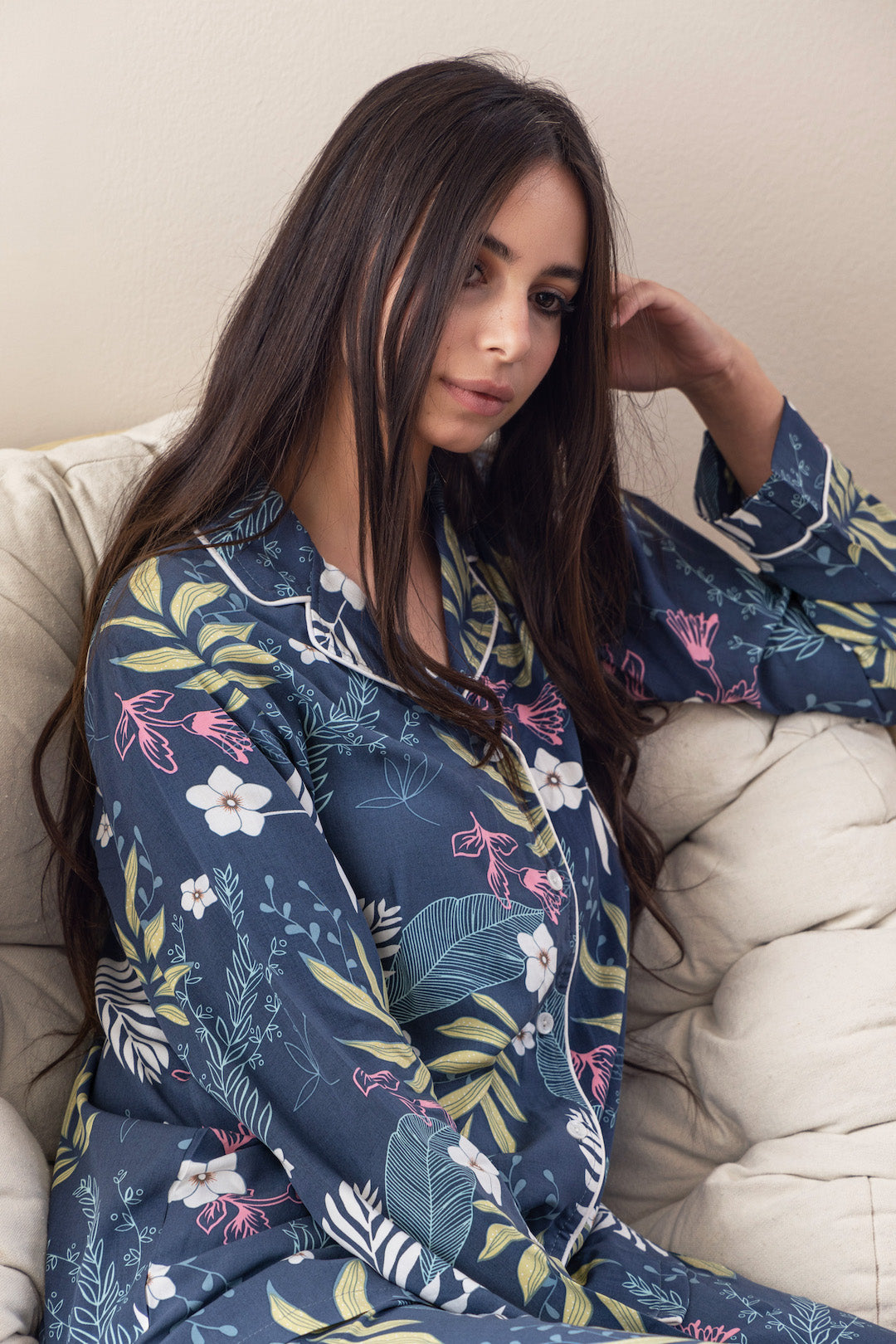 Floral Buttoned PJ