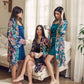 Blue Satin Robe and Gown