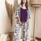 Kimono PJ Set Strap Top - Beige
