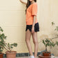 Orange Top and Short Pajama