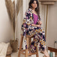 Kimono PJ Set Strap Top - Dark Blue
