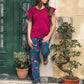 Burgundy Top and Pants Pajama