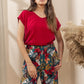 Kimono PJ Half Sleeve Top - Petroleum