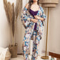 Kimono PJ Set Strap Top - Beige