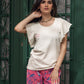 Off-White Top and Pants Pajama