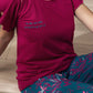 Burgundy Top and Pants Pajama