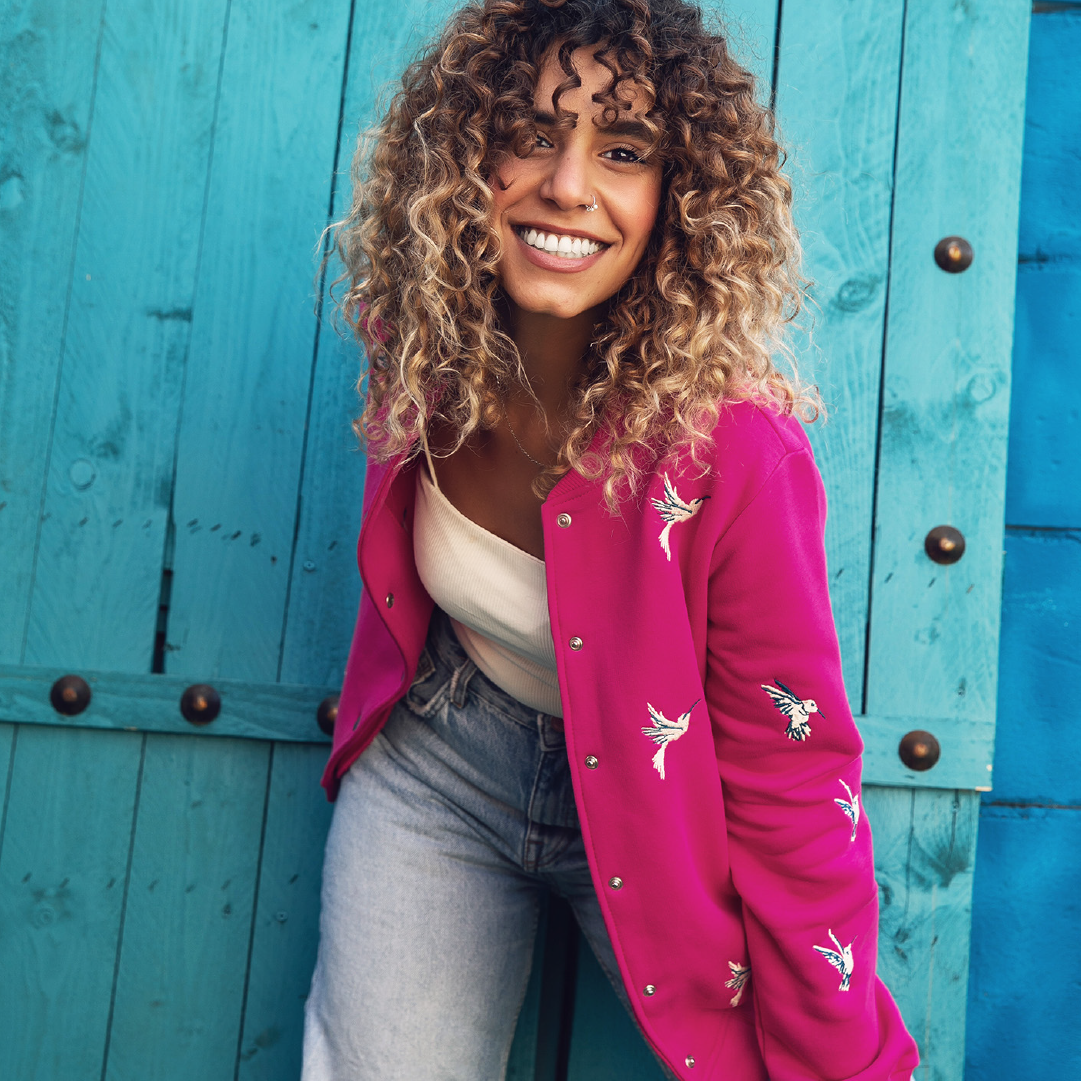 Bomber Jacket - Fuchsia