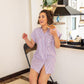 Buttoned Nightshirt - Blue/Orange