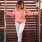 Women Winter Pajama Set - Blush Pink