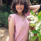 Padded Shoulder Top