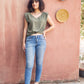 Padded Shoulder Top