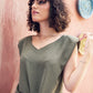 Padded Shoulder Top