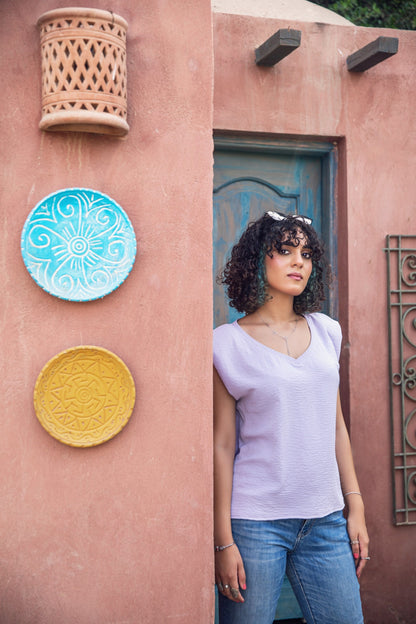 Padded Shoulder Top