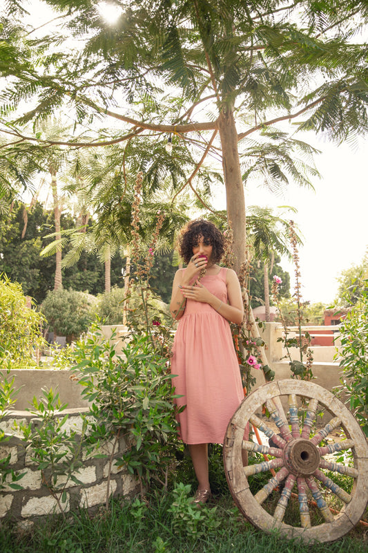 Cashmere Sleeveless Embroidered Sundress