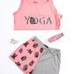 two tone pyjama set  - Rose