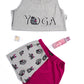 two tone pyjama set  - Grey