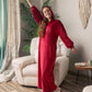 Pajama Dress - Maroon
