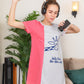 Half Sleeve Night Shirt - Pink