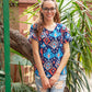 Printed Top - Dark Blue