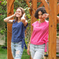 Tie Side Top - Dark Blue