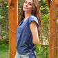 Tie Side Top - Dark Blue