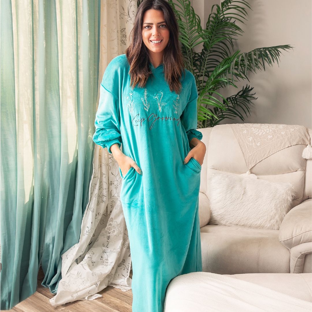Pajama Dress - Turquoise