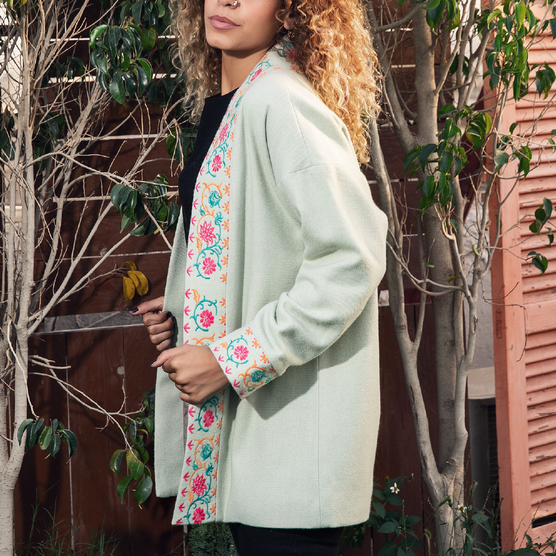 Mint store wool coat