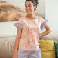 Ruffles Pyjama - Rose